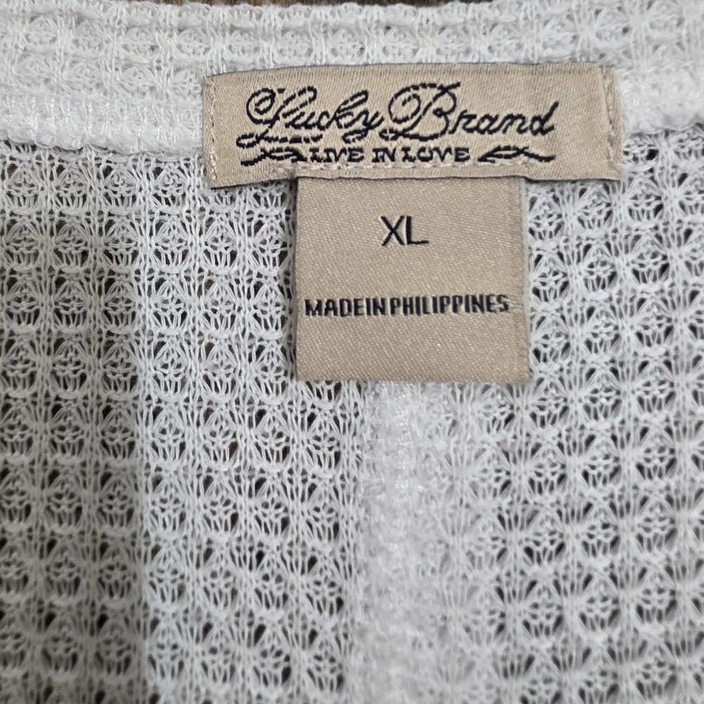 Lucky Brand White Long Sleeve Top - Picture 5 of 6